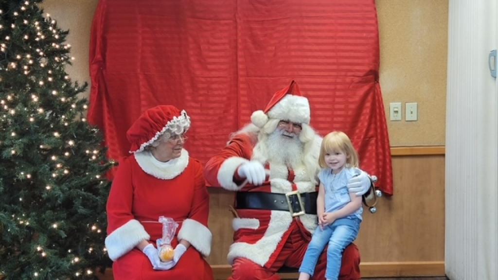 Kid with Santa