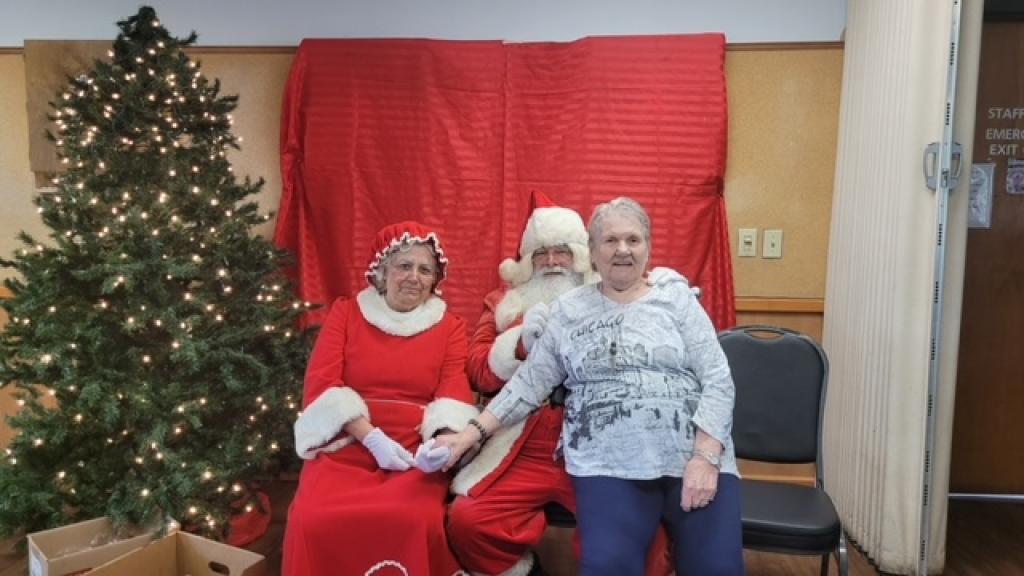 Staff with Santa