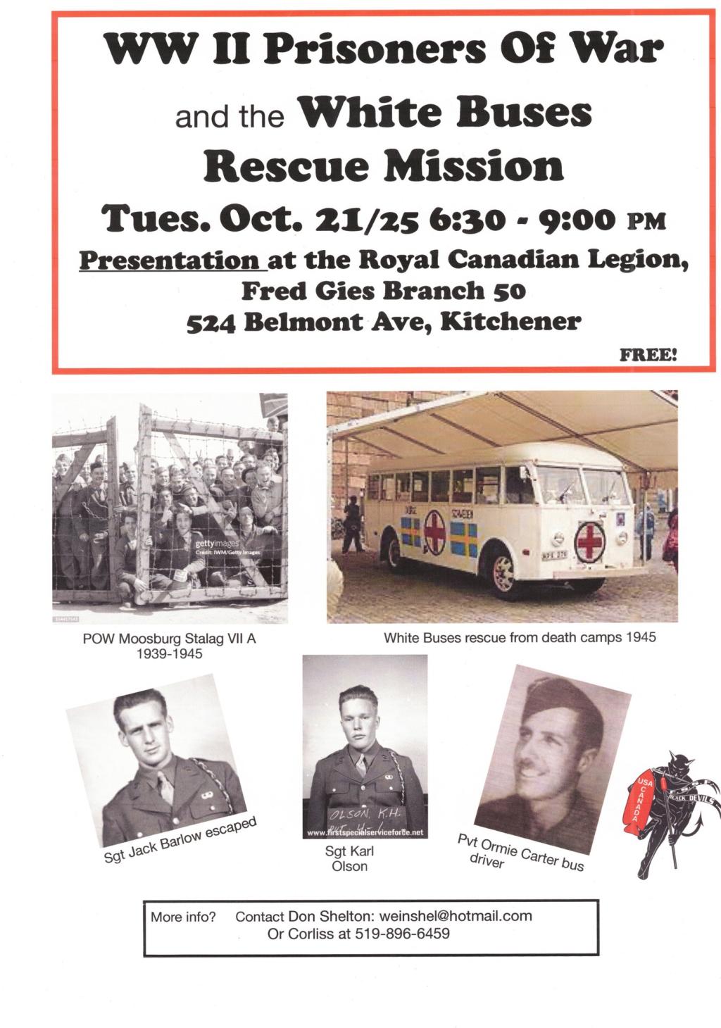 WWII Prisoners Of War and the White Buses Rescue Mission